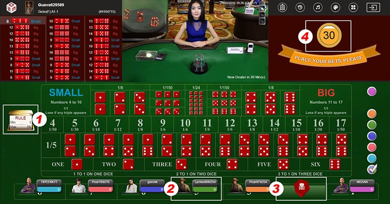 sicbo live casino online omi88